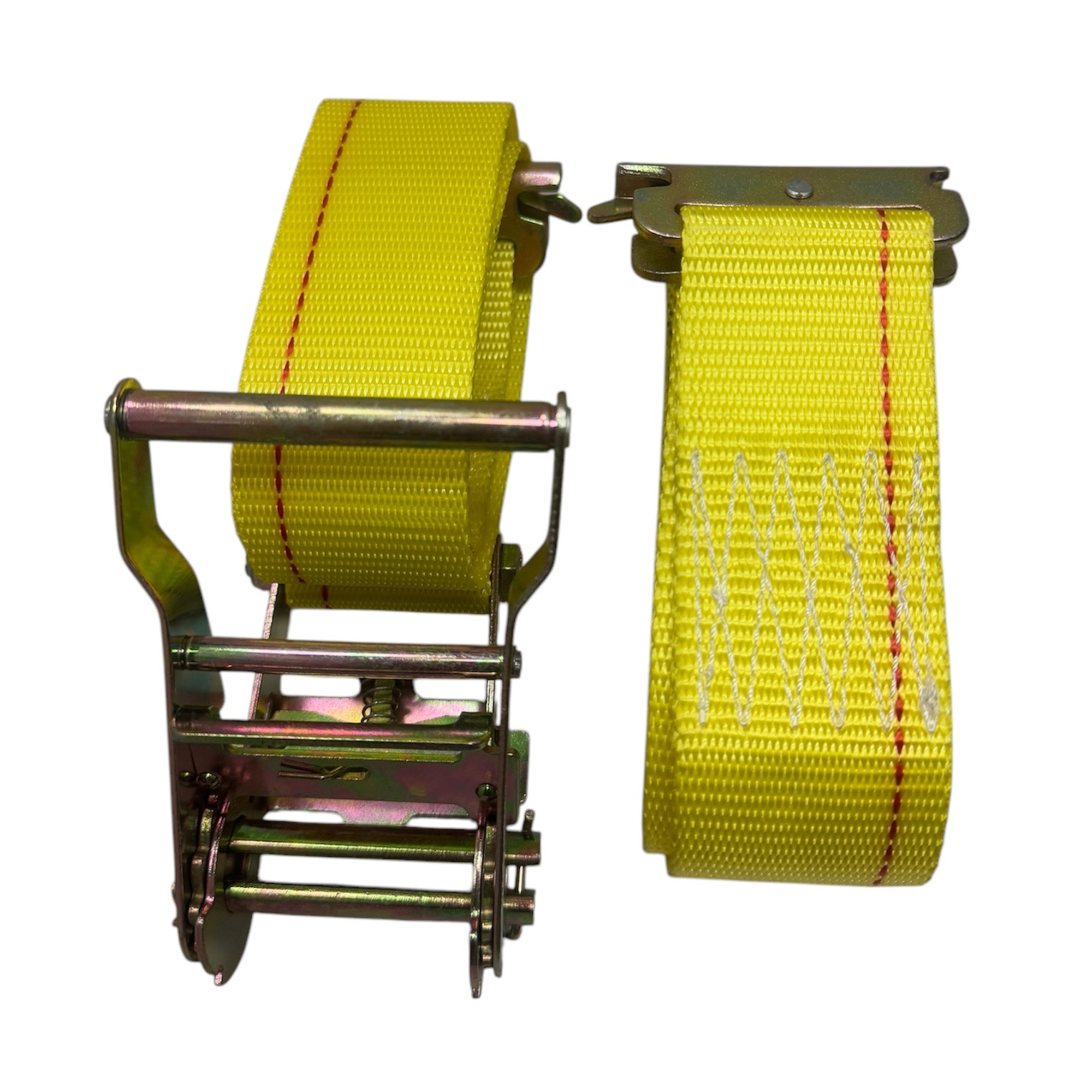 Everest E-Track Ratchet Tie Down Strap — 2in. x 16ft., 1466-Lb. Working Load Limit, Yellow, Model# ER2161